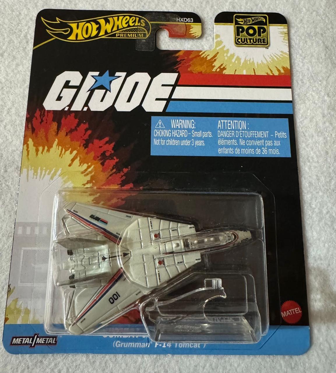 Hot Wheels Premium Pop Culture G.I. Joe F-14 Tomcat - Metal/Metal